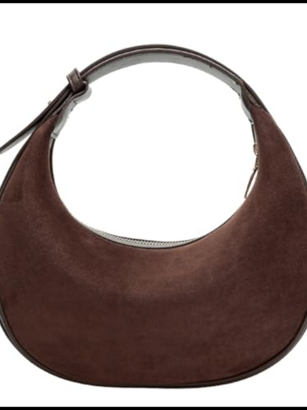 Herald Suede Leather Hobo Shoulder Crossbody Bag for Women Adjustable Strap
